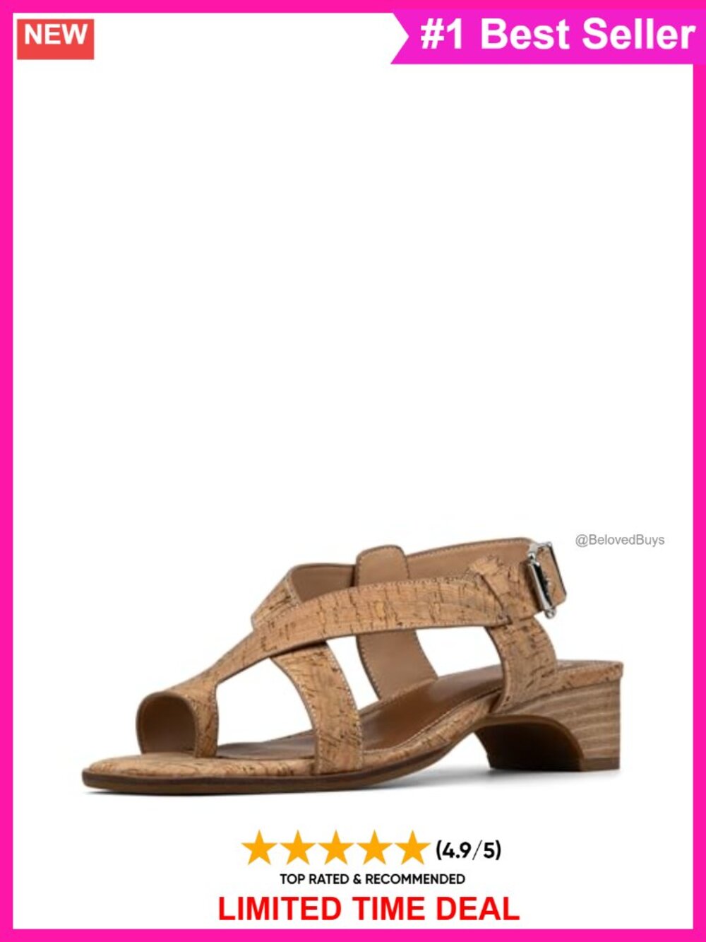 Wishbone Slingback Wedge Sandal with Memory Foam Insole